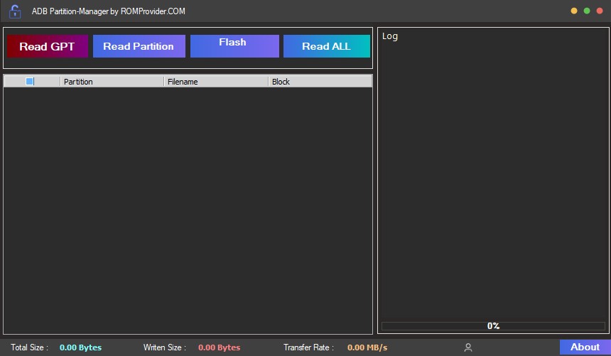ADB Partition manager